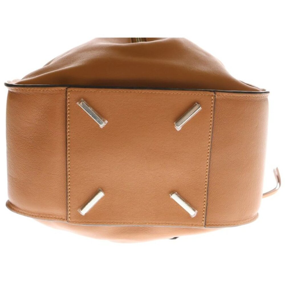 ★SOLD★ Loewe Hammock Shoulder Bag Handbag Leather Brown Small Silver Hardware - Picture 4 of 6